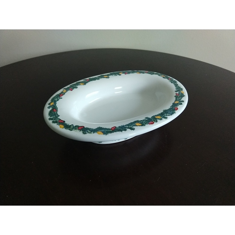 Bath And Body Works Christmas 7 Inch Soap Dish Garland Lights